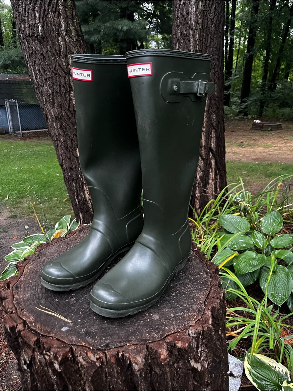 Women’s Hunter Tall Rain Boots Wellies size 9